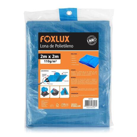 Lona Plástica Azul Foxlux com Ilhos Cantos Reforçados 2mx2m Menor preço em Lona Plástica Azul Foxlux com Ilhos Cantos Reforçados 2mx2m