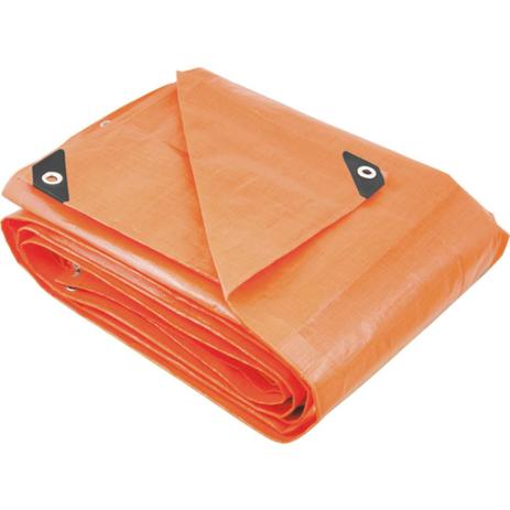 Lona reforçada de polietileno laranja 10 m x 8 m - Vonder Menor preço em Lona reforçada de polietileno laranja 10 m x 8 m - Vonder