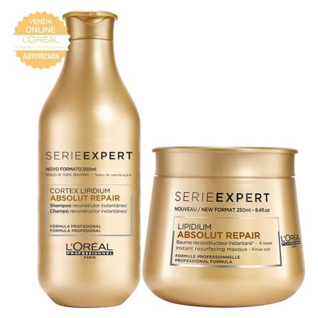 LOréal Professionnel Absolut Repair Lipidium Kit - Shampoo + Máscara - Loréal professionnel é boa?