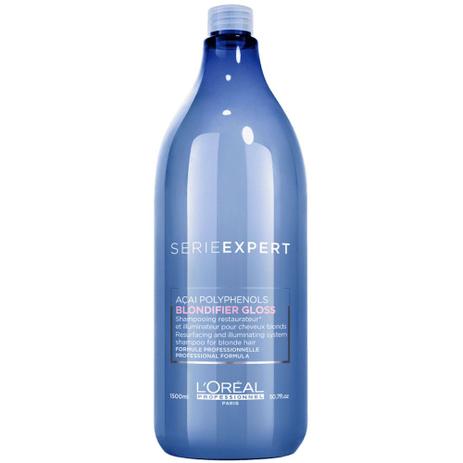 LOréal Profissional Blondifier Gloss Shampoo Reparador e Iluminador 1500ml Menor preço em LOréal Profissional Blondifier Gloss Shampoo Reparador e Iluminador 1500ml