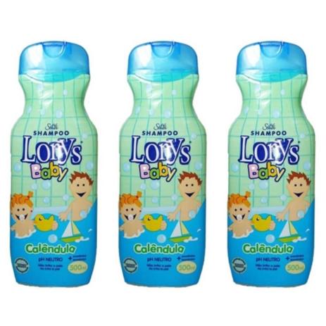 Lorys Baby Calendula Shampoo Infantil 500ml (Kit C/03) Menor preço em Lorys Baby Calendula Shampoo Infantil 500ml (Kit C/03)