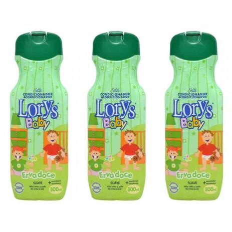 Lorys Baby Erva Doce Condicionador Infantil 500ml (Kit C/03) Menor preço em Lorys Baby Erva Doce Condicionador Infantil 500ml (Kit C/03)