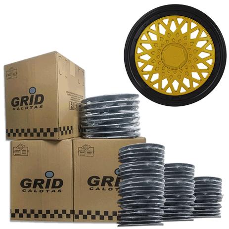 Lote Kit De Calotas Para Revenda Com 12pçs Aro 14 Grid G601DPBk Menor preço em Lote Kit De Calotas Para Revenda Com 12pçs Aro 14 Grid G601DPBk