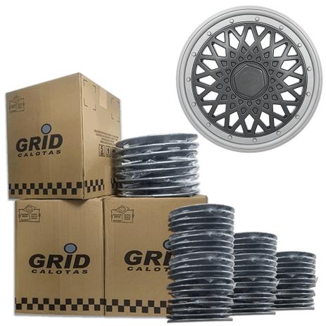 Lote Kit De Calotas Para Revenda Com 12pçs Aro 14 Grid G601PTGK Menor preço em Lote Kit De Calotas Para Revenda Com 12pçs Aro 14 Grid G601PTGK