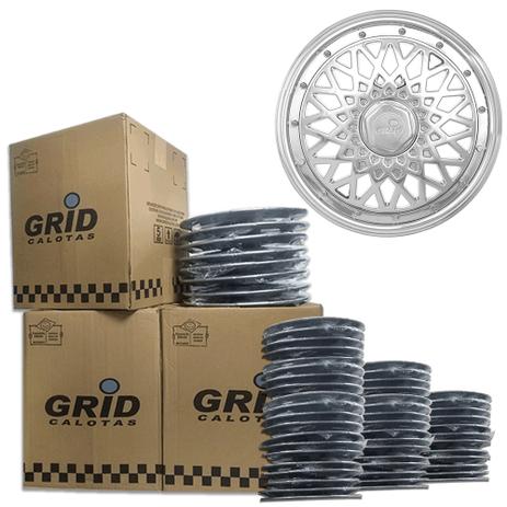 Lote Kit De Calotas Para Revenda Com 12pçs Aro 15 Grid G602CHRk é boa?