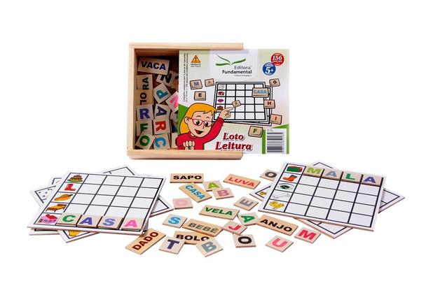 Loto Leitura 6 Placas + 30 Palavras 120 Letras Coloridas Em Mdf - Editora fundamental Menor preço em Loto Leitura 6 Placas + 30 Palavras 120 Letras Coloridas Em Mdf - Editora fundamental