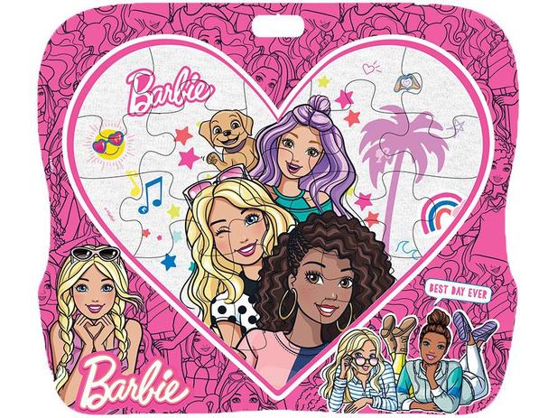 Lousa Branca Infantil Barbie Divertida - Fun Menor preço em Lousa Branca Infantil Barbie Divertida - Fun