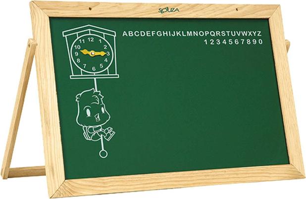 Lousa Infantil Quadro C/ALFAB./RELOGIO 60X40 Souza Menor preço em Lousa Infantil Quadro C/ALFAB./RELOGIO 60X40 Souza
