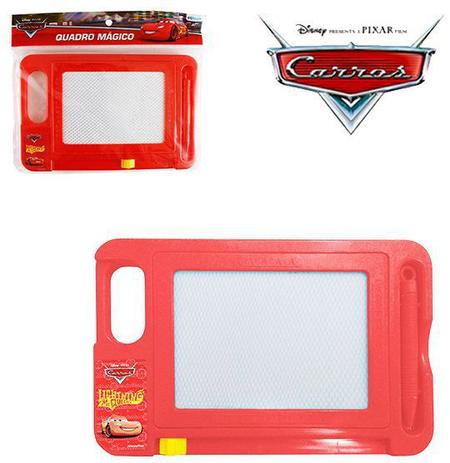 Lousa mágica com caneta disney - carros - Etitoys Menor preço em Lousa mágica com caneta disney - carros - Etitoys