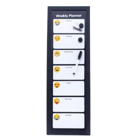 Lousa quadro branco dias da semana planejamento semanal magnetico mural recados emoji decorativo em - Sottile Menor preço em Lousa quadro branco dias da semana planejamento semanal magnetico mural recados emoji decorativo em - Sottile