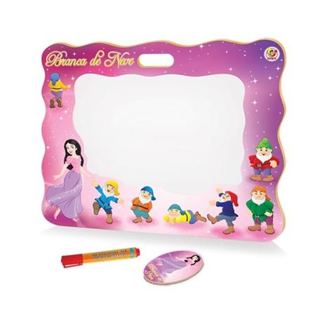 Lousa quadro branco infantil branca de neve em madeira com caneta e apagador junges é ruim? Lousa quadro branco infantil branca de neve em madeira com caneta e apagador junges é boa?
