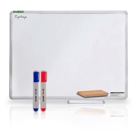 Lousa Quadro Branco Moldura De Aluminio 100X80 Cm + Brinde - Yupiart Menor preço em Lousa Quadro Branco Moldura De Aluminio 100X80 Cm + Brinde - Yupiart
