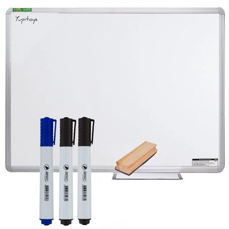Lousa Quadro Branco Moldura De Aluminio 80X60 Cm 3 Marcadores Apagador - YUPIART é boa?