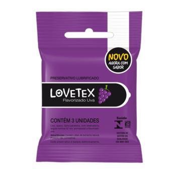 Lovetex Preservativo Lubrificado Sabor Uva 3 Unidades Menor preço em Lovetex Preservativo Lubrificado Sabor Uva 3 Unidades