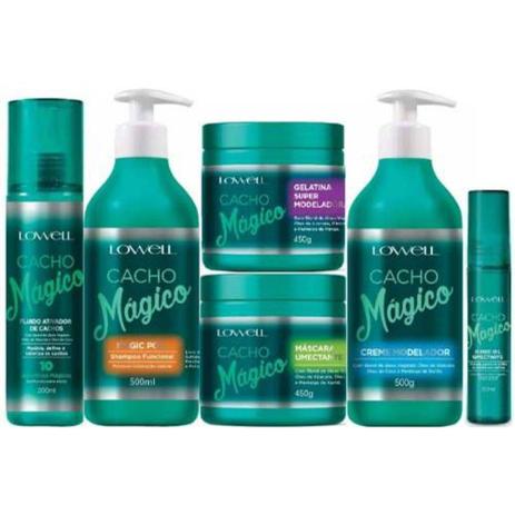 Lowell - Kit Cacho Mágico 6 Produtos Menor preço em Lowell - Kit Cacho Mágico 6 Produtos