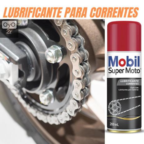Lubrificante para correntes de motos - Chain Lub - Mobil Super Moto Menor preço em Lubrificante para correntes de motos - Chain Lub - Mobil Super Moto