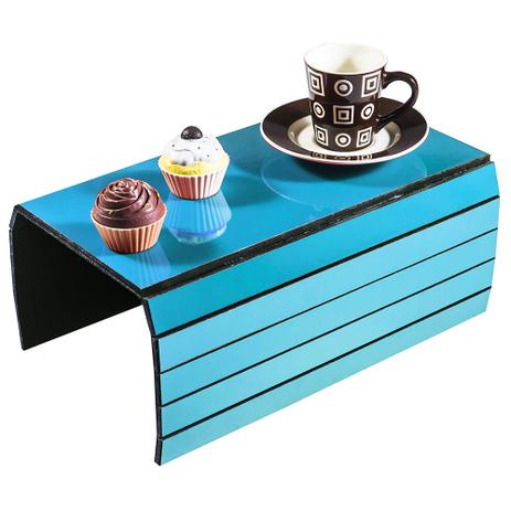 Lugar Americano para Sofá Liso - 40x30 cm - Laminado Azul - Evolux Menor preço em Lugar Americano para Sofá Liso - 40x30 cm - Laminado Azul - Evolux