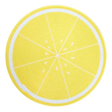 Lugar americano pvc frutas 38 cm redondo limão - niazitex Menor preço em Lugar americano pvc frutas 38 cm redondo limão - niazitex
