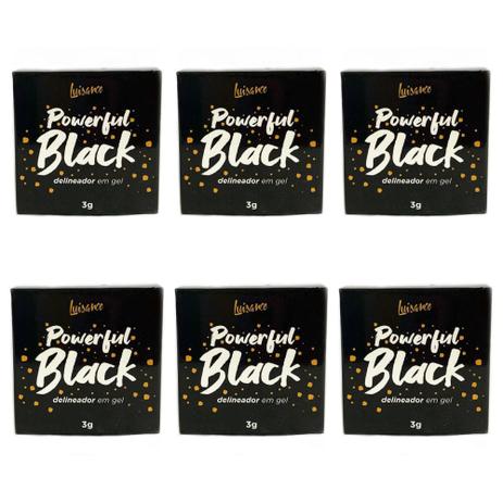 Luisance Black Delineador Gel 3g (Kit C/06) -