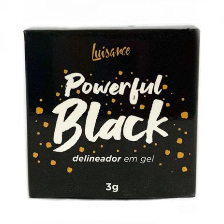 Luisance Black Delineador Gel 3g -
