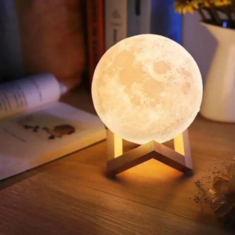 Luminaria 3D Touch Lua Cheia Abajur LED Decoracao USB RGB - HQ Menor preço em Luminaria 3D Touch Lua Cheia Abajur LED Decoracao USB RGB - HQ