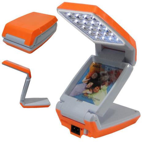 Luminária Abajur Articulado com Foto 20 Leds Recarregável Laranja WMTLL80388 é ruim? Luminária Abajur Articulado com Foto 20 Leds Recarregável Laranja WMTLL80388 é boa?