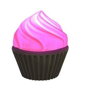 Luminaria Abajur Bivolt - Cupcake Rosa - Usare Menor preço em Luminaria Abajur Bivolt - Cupcake Rosa - Usare