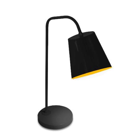 Luminária Alumínio Spot Line Denver 1XE27 Preto Fundo Amarelo 643/1 Menor preço em Luminária Alumínio Spot Line Denver 1XE27 Preto Fundo Amarelo 643/1
