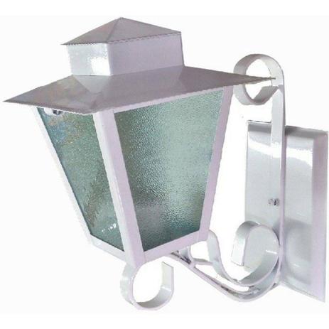 Luminária Arandela Colonial Quadrada Externa Branco 35cm Aço Parede Vintage Quintal Jardim Gaúcha - Ideal Menor preço em Luminária Arandela Colonial Quadrada Externa Branco 35cm Aço Parede Vintage Quintal Jardim Gaúcha - Ideal