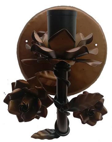 Luminaria Arandela de Parede com Flores Rustica para Quarto de Casal - Libertas Rosas Artesanato Menor preço em Luminaria Arandela de Parede com Flores Rustica para Quarto de Casal - Libertas Rosas Artesanato