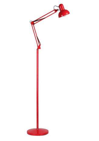 Luminária Articulada Chão Pedestal Coluna Piso Chão Metal Abajur 1,90m Vermelho MT-930B-R - Magrace Menor preço em Luminária Articulada Chão Pedestal Coluna Piso Chão Metal Abajur 1,90m Vermelho MT-930B-R - Magrace