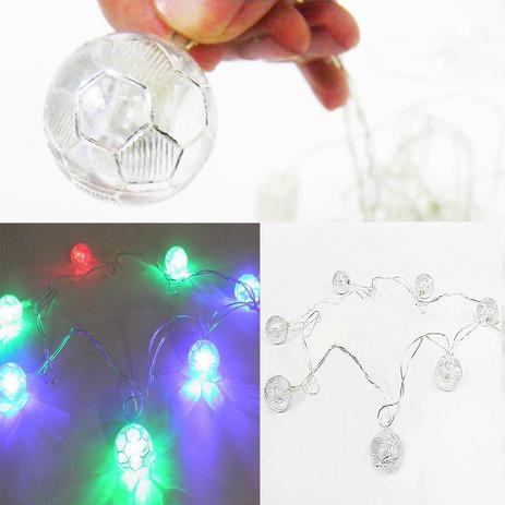 Luminaria Bola Varal 20 Leds Futebol Colorido Decoracao Natal Infeite (PW204) - Ideal Menor preço em Luminaria Bola Varal 20 Leds Futebol Colorido Decoracao Natal Infeite (PW204) - Ideal
