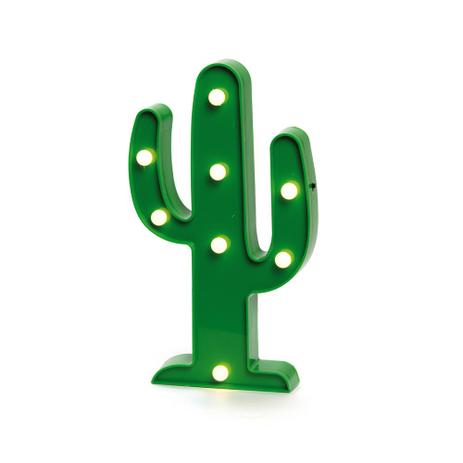 Luminária Cacto Led Decoração Mesa A Pilha Verde 25,5Cm - Cromus Menor preço em Luminária Cacto Led Decoração Mesa A Pilha Verde 25,5Cm - Cromus