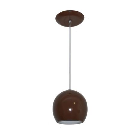 Luminaria Colorida Modelo Bolinha - Cor Marrom - Lustres amandini Menor preço em Luminaria Colorida Modelo Bolinha - Cor Marrom - Lustres amandini