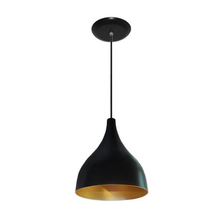 Luminaria Colorida Modelo Funil Grande 32 cm x 23 cm - Preto com Dourado - Lustres amandini Menor preço em Luminaria Colorida Modelo Funil Grande 32 cm x 23 cm - Preto com Dourado - Lustres amandini