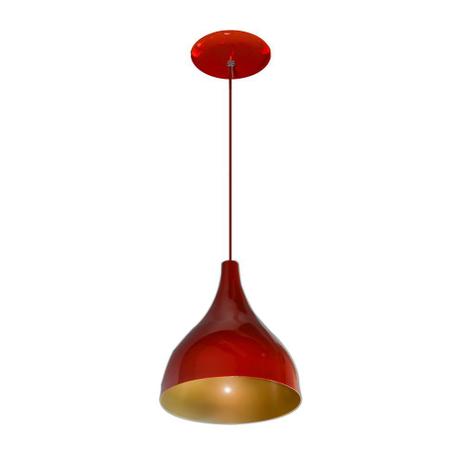Luminaria Colorida Modelo Funil Grande 32 cm x 23 cm - Vermelho com Dourado - Lustres amandini Menor preço em Luminaria Colorida Modelo Funil Grande 32 cm x 23 cm - Vermelho com Dourado - Lustres amandini