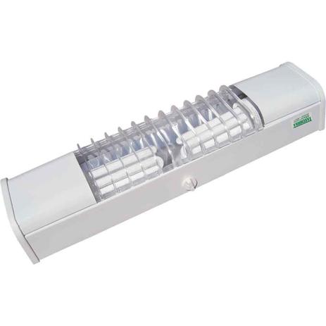 Luminária compacta 2 lâmpadas E27 15W branca Taschibra é boa?