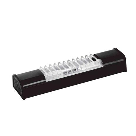 Luminária compacta 2 lâmpadas E27 15W preta Taschibra é boa?