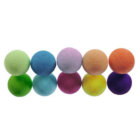 Luminária de bolas LED CORMILU colorido Goa 55 bolas 110V Menor preço em Luminária de bolas LED CORMILU colorido Goa 55 bolas 110V
