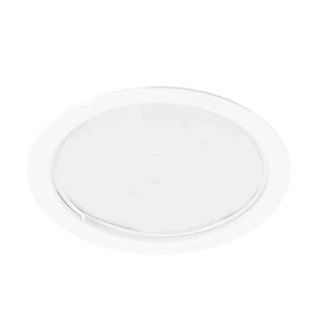 Menor preço em Luminária de Embutir Redonda de Alumínio Para 2 Lâmpadas E27 Com Vidro 100 Jateado Branca Mf 039/ge - Metal tecnica