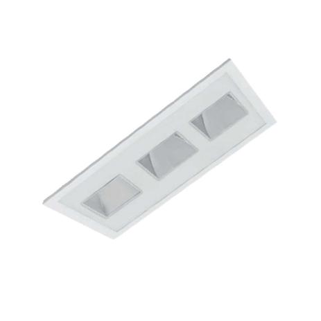 Luminária de embutir retangular para 4 lâmpadas 8062BM Bonin Menor preço em Luminária de embutir retangular para 4 lâmpadas 8062BM Bonin