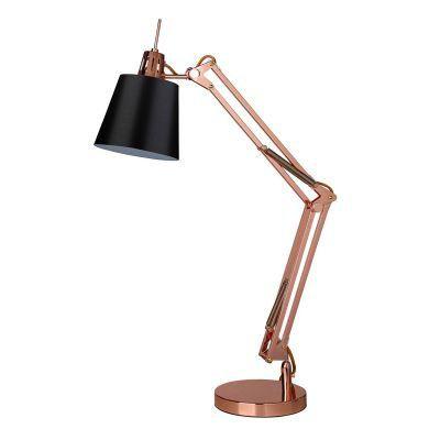 Luminária De Mesa Articulado Aço Preto E Cobre - Bella Scope Hu3002a Menor preço em Luminária De Mesa Articulado Aço Preto E Cobre - Bella Scope Hu3002a
