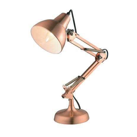 Luminaria de Mesa Cobre 1XE27 40W 13,5x53cm New Line - NL-LM1060-CO Menor preço em Luminaria de Mesa Cobre 1XE27 40W 13,5x53cm New Line - NL-LM1060-CO