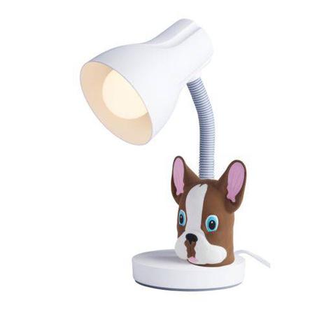 Luminária de Mesa Infantil Menina e Menino Cachorro Buldog Marrom - Startec é boa?