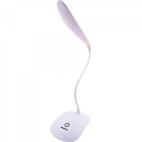 Luminaria de Mesa LED USB FLEX Branco Brasfort Menor preço em Luminaria de Mesa LED USB FLEX Branco Brasfort