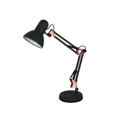 Luminaria De Mesa Metal 1Xe27 40W 39X15X52Cm Preto E Cobre - Quality Menor preço em Luminaria De Mesa Metal 1Xe27 40W 39X15X52Cm Preto E Cobre - Quality