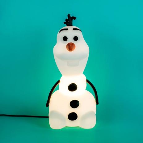 Luminária de Mesa Olaf Boneco de Neve - Frozen - Usare Menor preço em Luminária de Mesa Olaf Boneco de Neve - Frozen - Usare