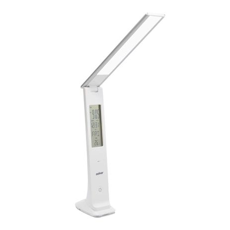 Luminária de mesa recarregável led touch slim dobrável com relógio data temperatura e alarme led so - Solver Menor preço em Luminária de mesa recarregável led touch slim dobrável com relógio data temperatura e alarme led so - Solver