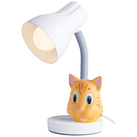Luminária De Mesa Spiralle Bca Com Pendeco Gato Laranja - Startec Menor preço em Luminária De Mesa Spiralle Bca Com Pendeco Gato Laranja - Startec