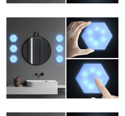 Luminária De Parede Quântica Hexagonal Led Rgb 6 Unidades - TOP TOTAL Menor preço em Luminária De Parede Quântica Hexagonal Led Rgb 6 Unidades - TOP TOTAL